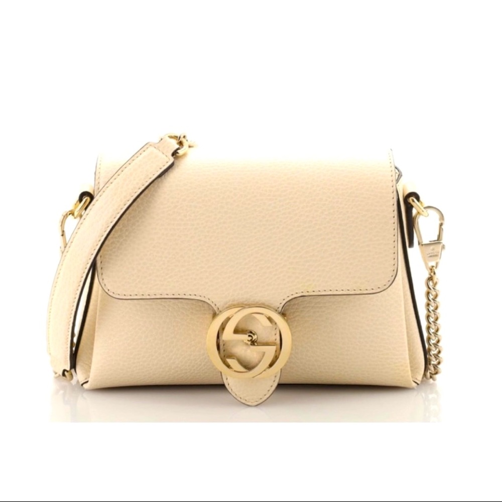 Gucci Interlock Cream Crossbody Bag